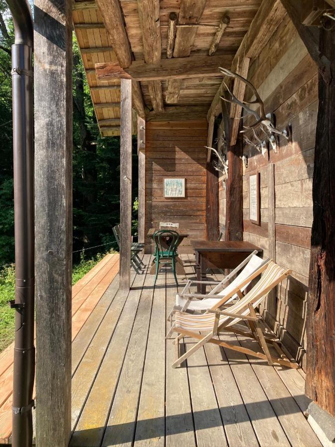 Charmante Gaestewohnung In Altem Bauernhaus In Alpiner Alleinlage Stanz Im Murztal Exteriör bild